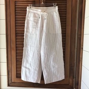 ATHLETA LINEN CROPPED PANTS